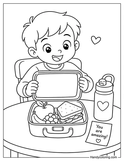 Lunchbox at School Table