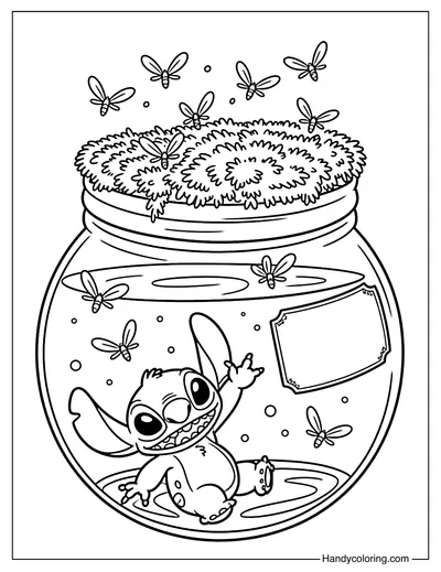 Magic Bottle Stitch Coloring Page