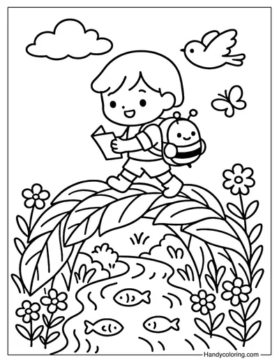 Magic Bridge Coloring Page
