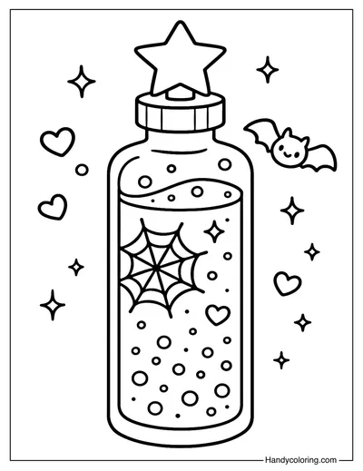 Magic Cleansing Potion Coloring Page