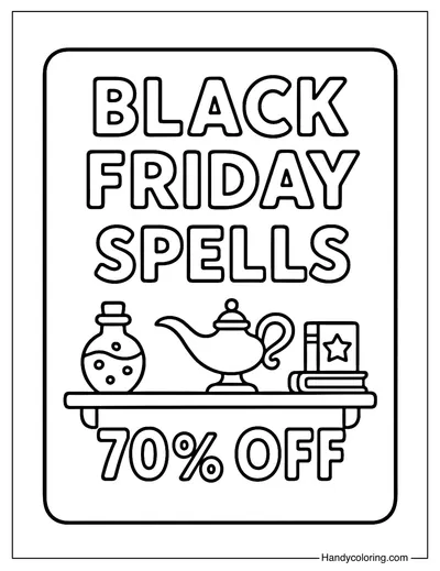 Magical Store Coloring Page