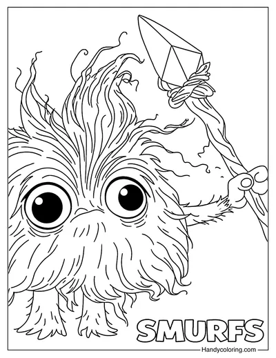 Mama Poot Smurfs Movie Coloring Page