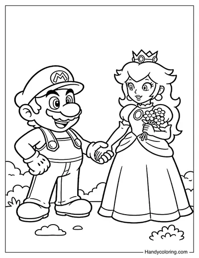 Mario and Princess Peach