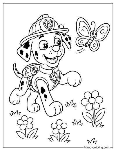 Marshall Catching a Butterfly