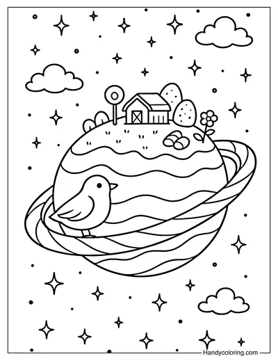 Marzipan Hills Orbit Coloring Page
