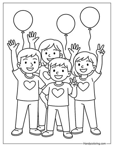 Matching Outfits Day Coloring Page