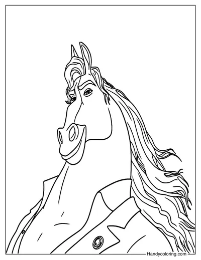 Mayor Brian Winddancer Coloring Page