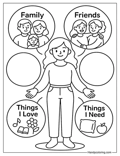 Me and My World Coloring Page