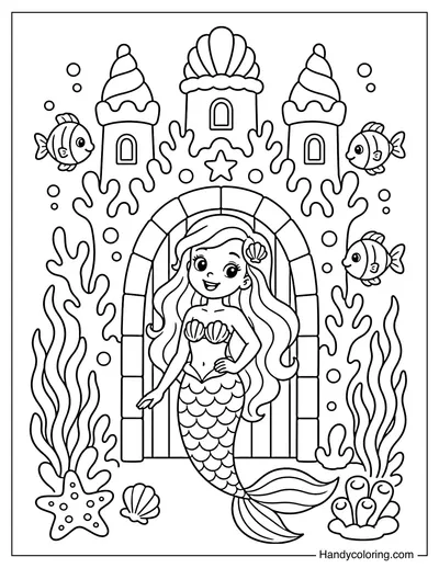 Mermaid at the Coral Castle Gate