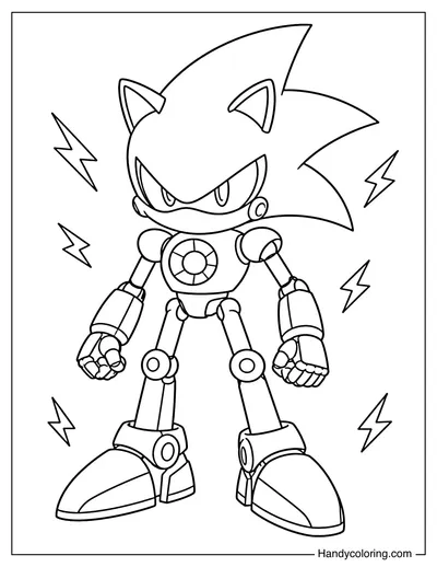 Metal Sonic Standing Powerfully