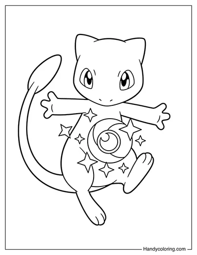 Mew with an Energy Orb