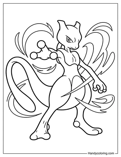 Mewtwo with Energy Waves