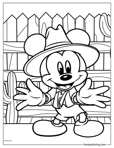 Mickey Disney Coloring Page