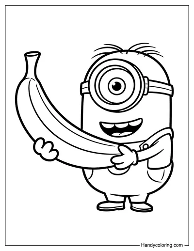 Minion Holding a Banana