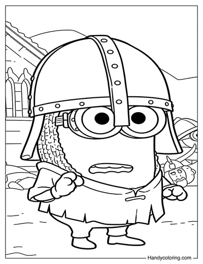 Minion Knight in Medieval Armor