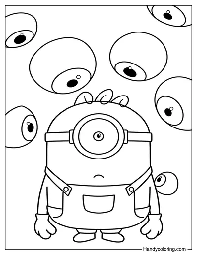 Minion Stuart and Monster Eyes