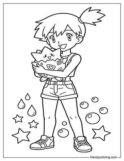 Misty with Togepi