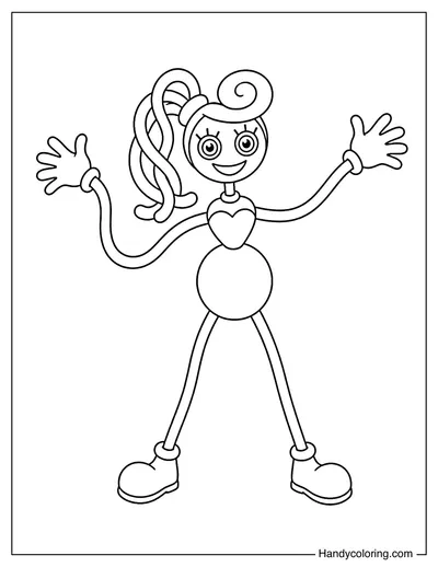 Mommy Long Legs Stretching Arms Wide