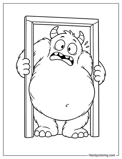 Monster Stuck in a Tiny Doorway