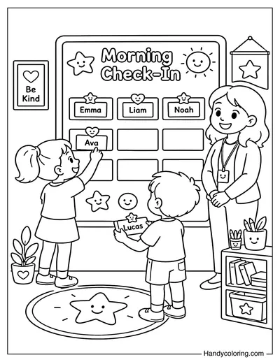 Morning Check In Board