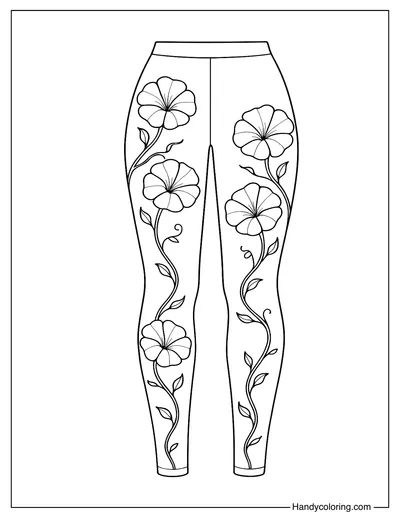 Morning Glory Tights Coloring Page