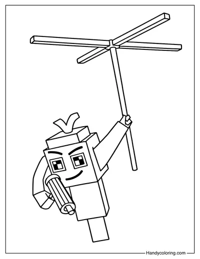 Mr Carrot Plants vs Brainrots Coloring Page