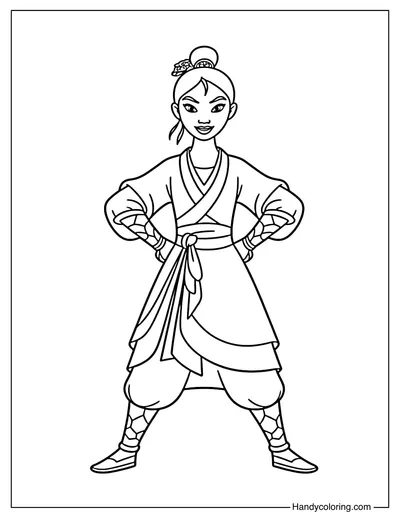 Mulan Warrior Pose
