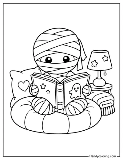 Mummy Reading in a Cozy Corner