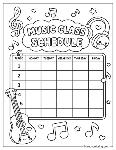 Music Class Schedule