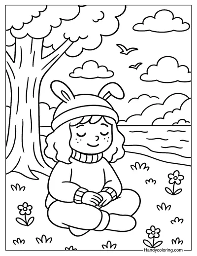 My Calm Space Coloring Page
