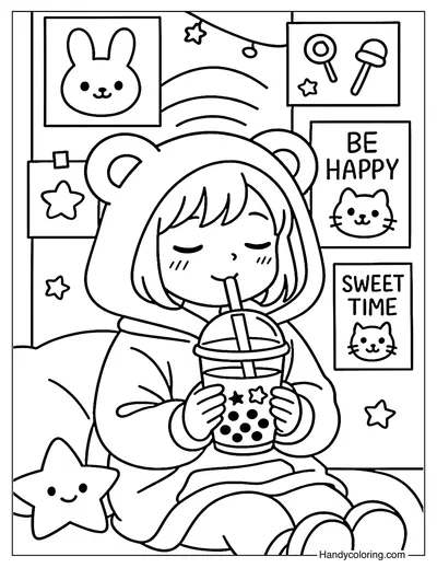 My Favorite Hoodie Coloring Page