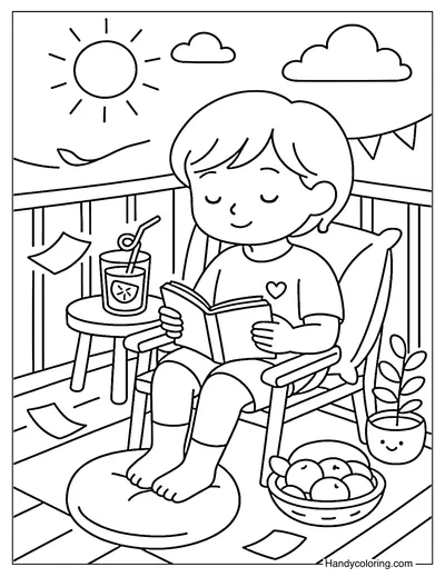 My Favorite Kind of Day Coloring Page
