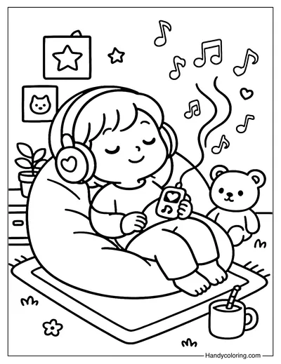 My Favorite Music Coloring Page