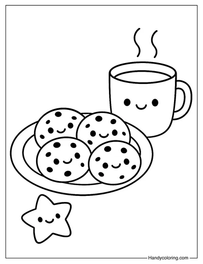 My Favorite Snack Coloring Page