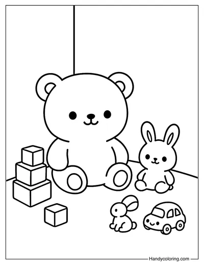 My Favorite Toy Coloring Page