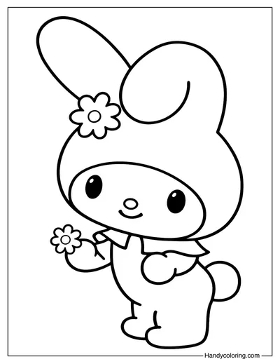 My Melody Coloring Page Printable
