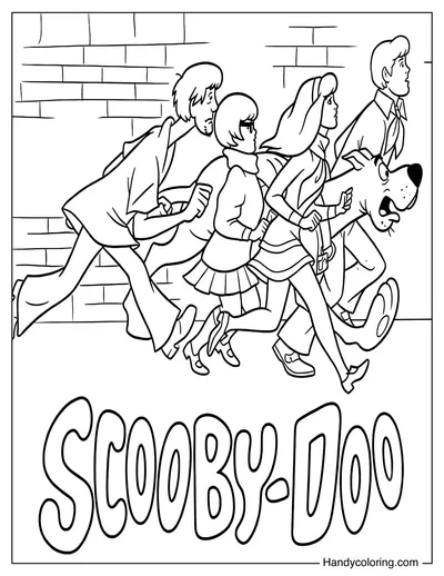 Mystery Inc. Running from Danger