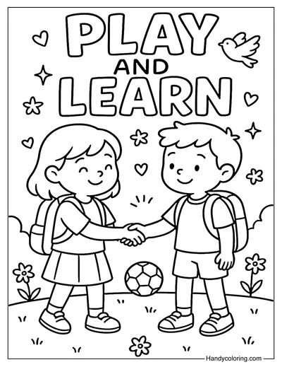 New Friends Coloring Page