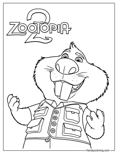 Nibbles Maplestick Coloring Page