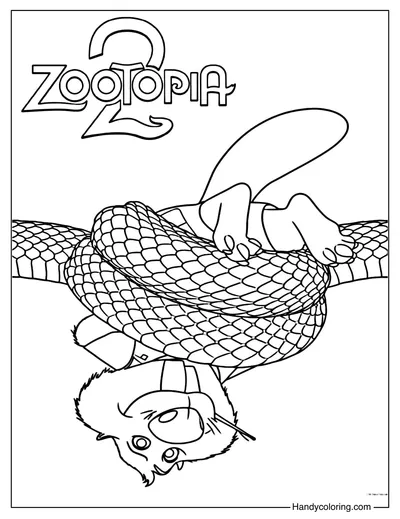 Nibbles Maplestick Coloring Page Zootopia 2