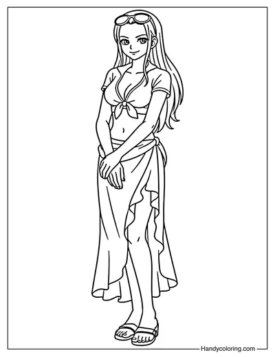 Nico Robin in Summer Outfit