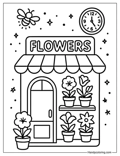 Nocturnal Bloom Only Coloring Page