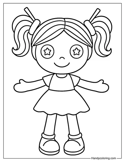 Noodle Nia Doll Coloring Page