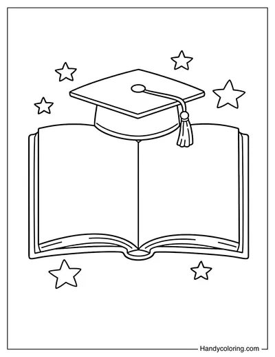 Notebook with Graduation Cap