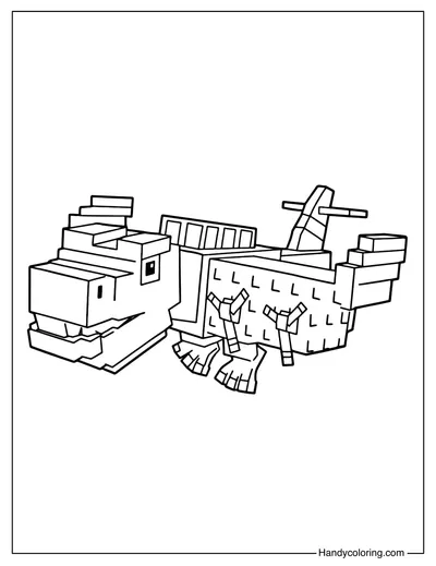 Nuclearo Dinossauro Steal a Brainrot Coloring Page