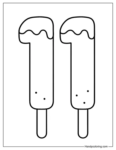 Number 11 Coloring Page
