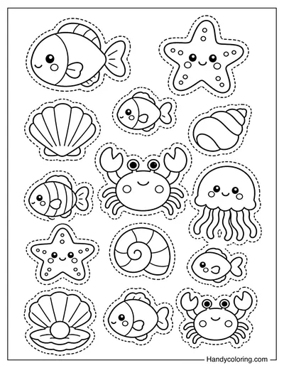 Ocean Sticker Collection