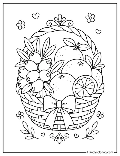 Olive and Orange Basket