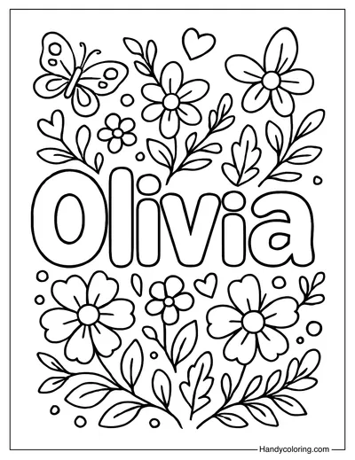 Olivia Name Coloring Page