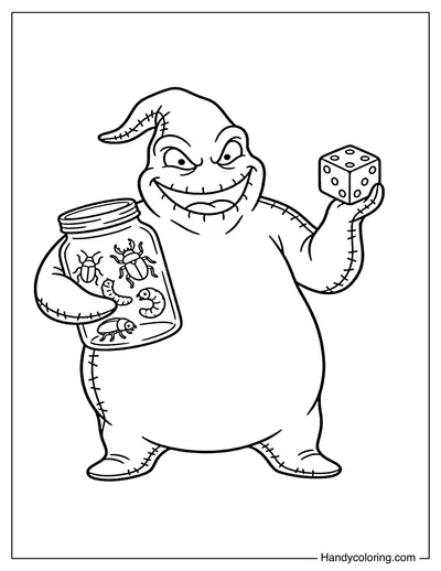 Oogie Boogie Holding a Bug Jar